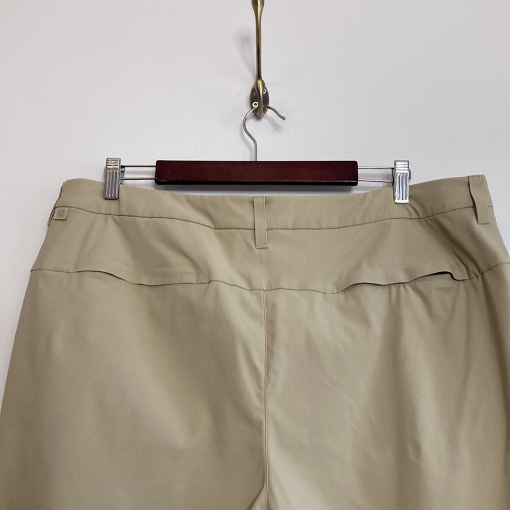 Lululemon Commission Golf Pants Mens 38 x 28 Beige Stretch Water Resistant Chino - Picture 4 of 16